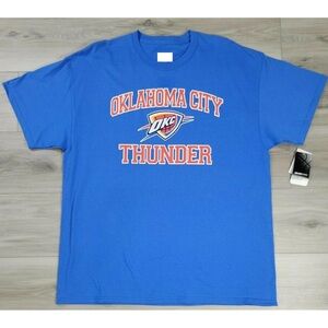 Oklahoma City Thunder T Shirt Mens Xl Blue Majestic New